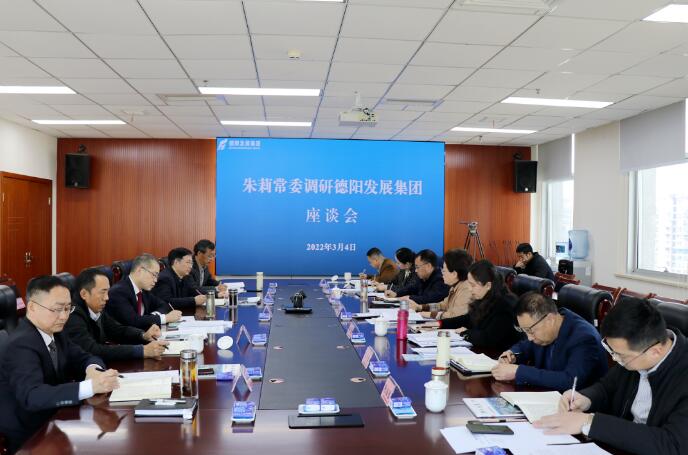 朱莉常委调研德阳发展集团